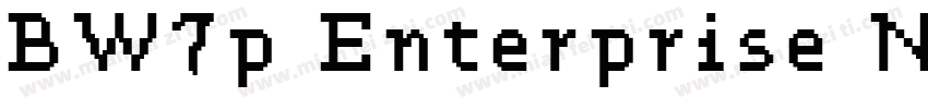 BW7p Enterprise Narrow字体转换